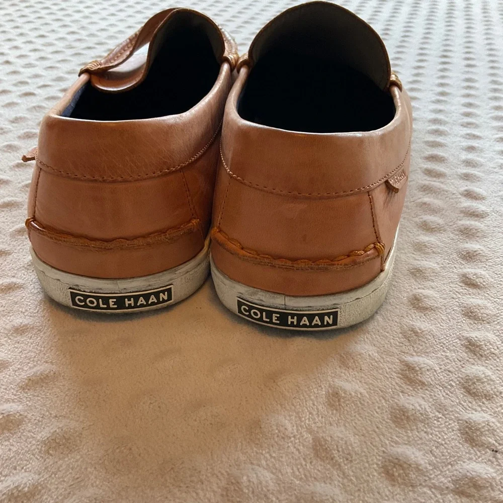 Cole Haan Mens Grand Crosscourt Penny Loafers Tan Leather C28003 Size 11.5M‎